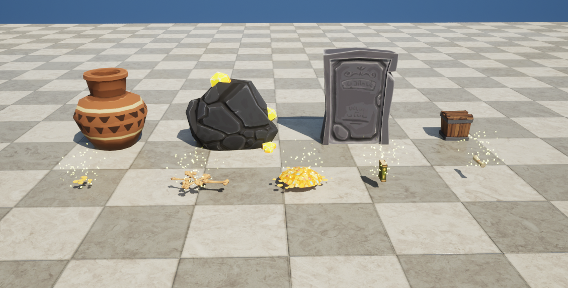 Props destructibles & butin