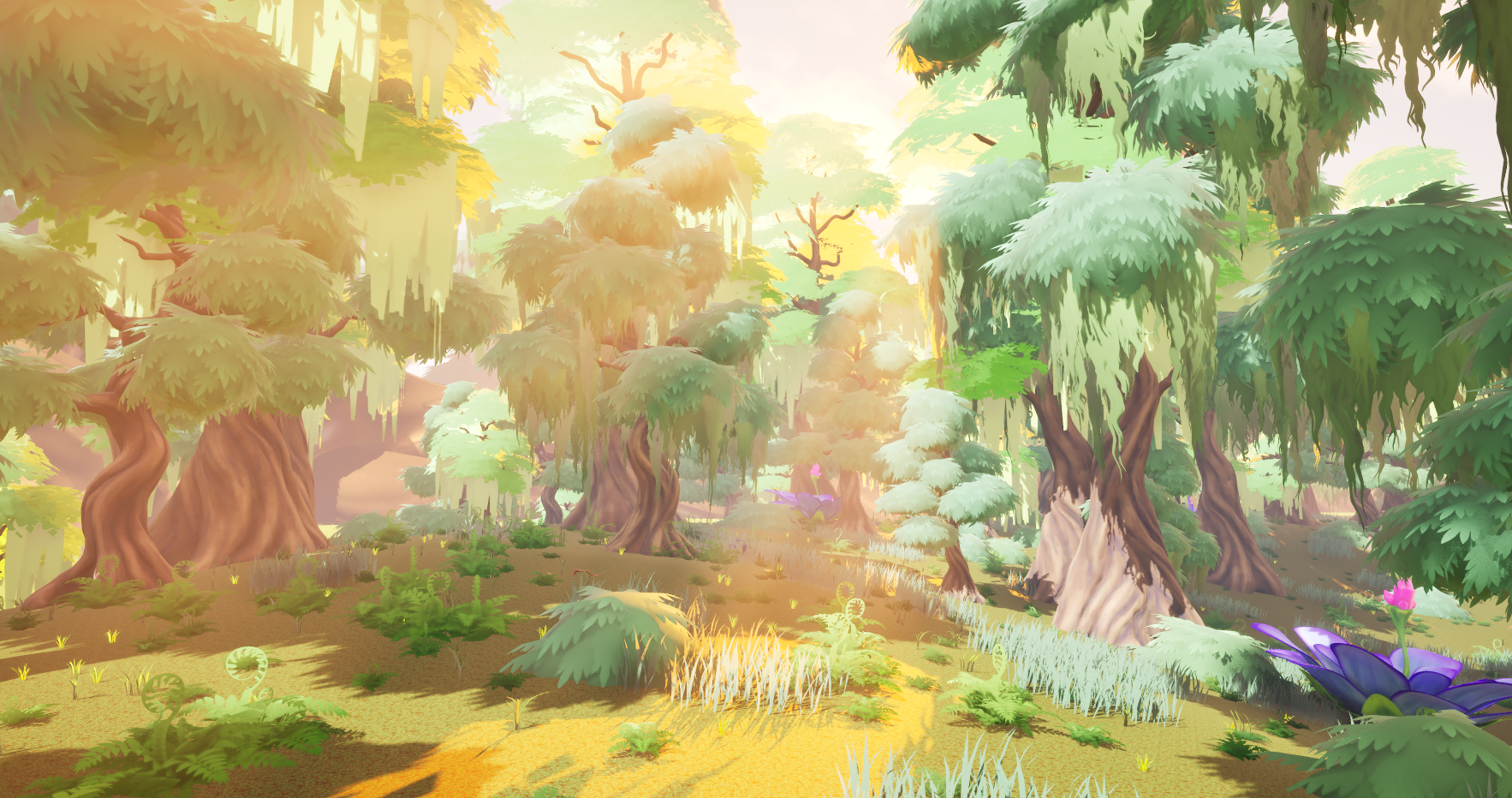 Open World - Éclairage doré